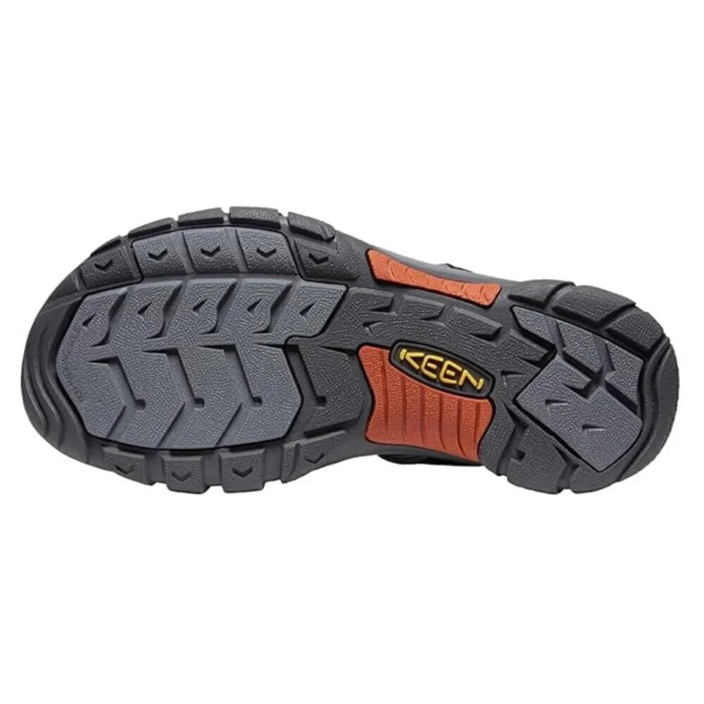 NEW KEEN Men's Newport Closed Toe Slip On Slide Sandals Sky Captain/Bombay Brown